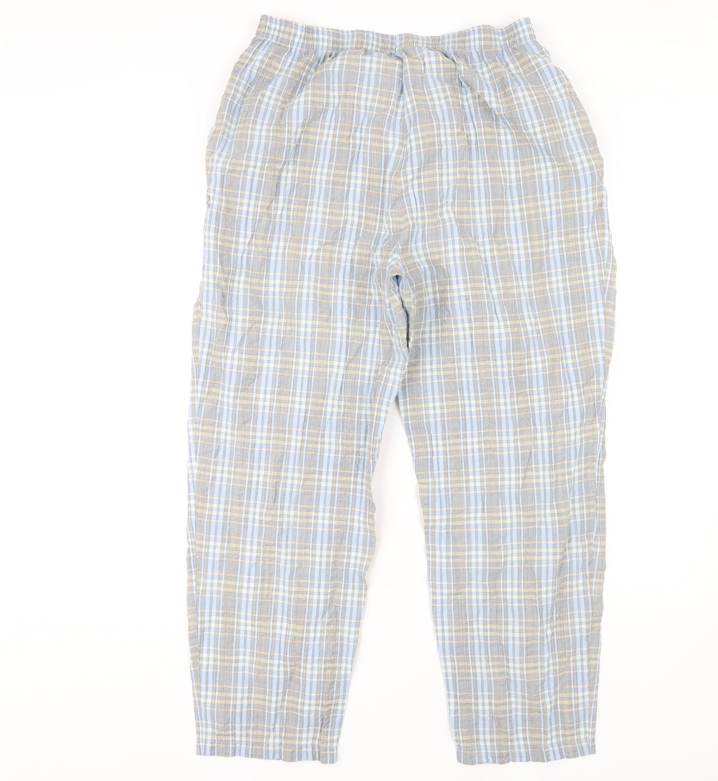Classics First Avenue Women’s Blue Plaid Trousers Size 16