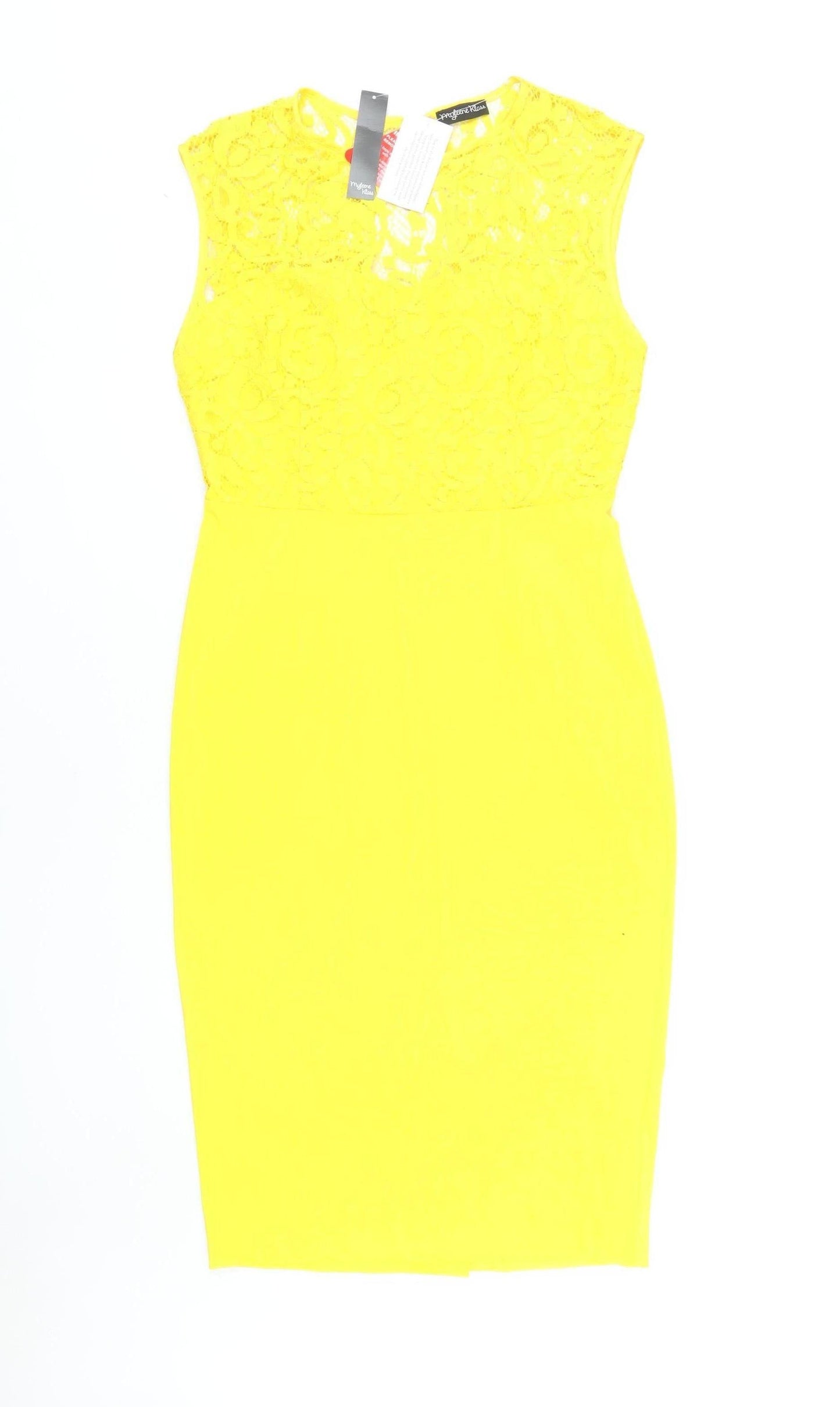 Myleene Klass Yellow Sleeveless Dress, Women, Size 12