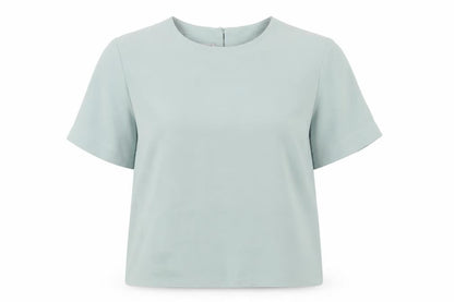 Womens UK Size 10 Principles Green Basic T-Shirt