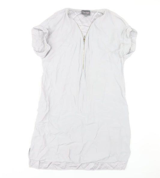 Phase Eight Women's Grey Dress Size 12 Short Sleeve