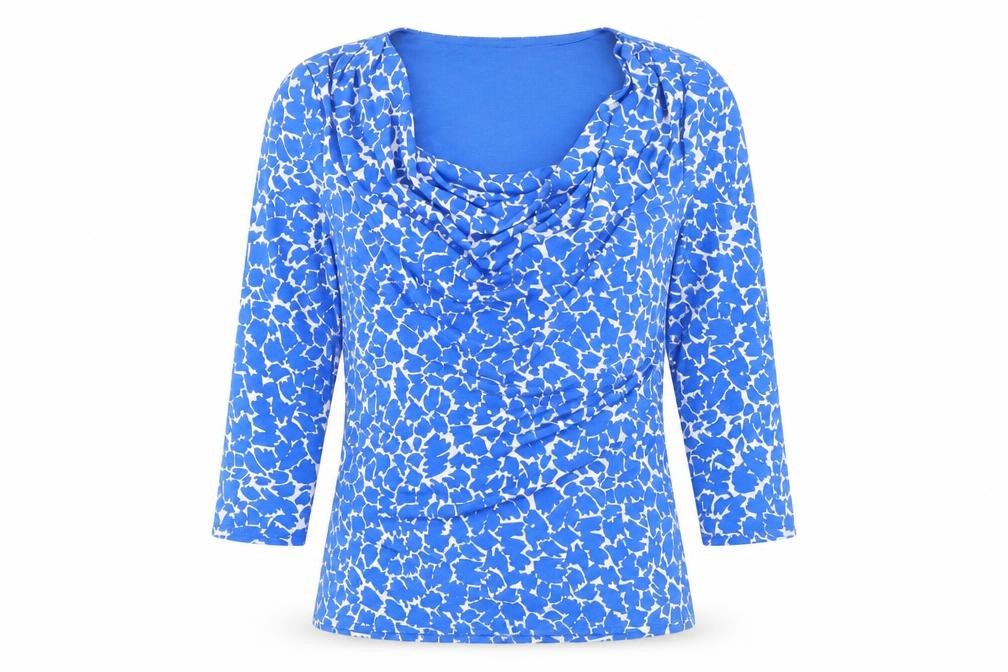 Womens UK Size 14 Jasper Conran Blue Jersey Blouse