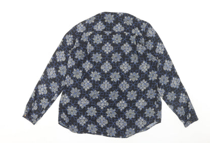 Womens UK Size 10 Marks and Spencer Blue  Blouse