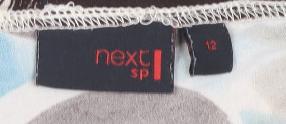 Next Women's Multicoloured Geometric V-Neck Dress 12