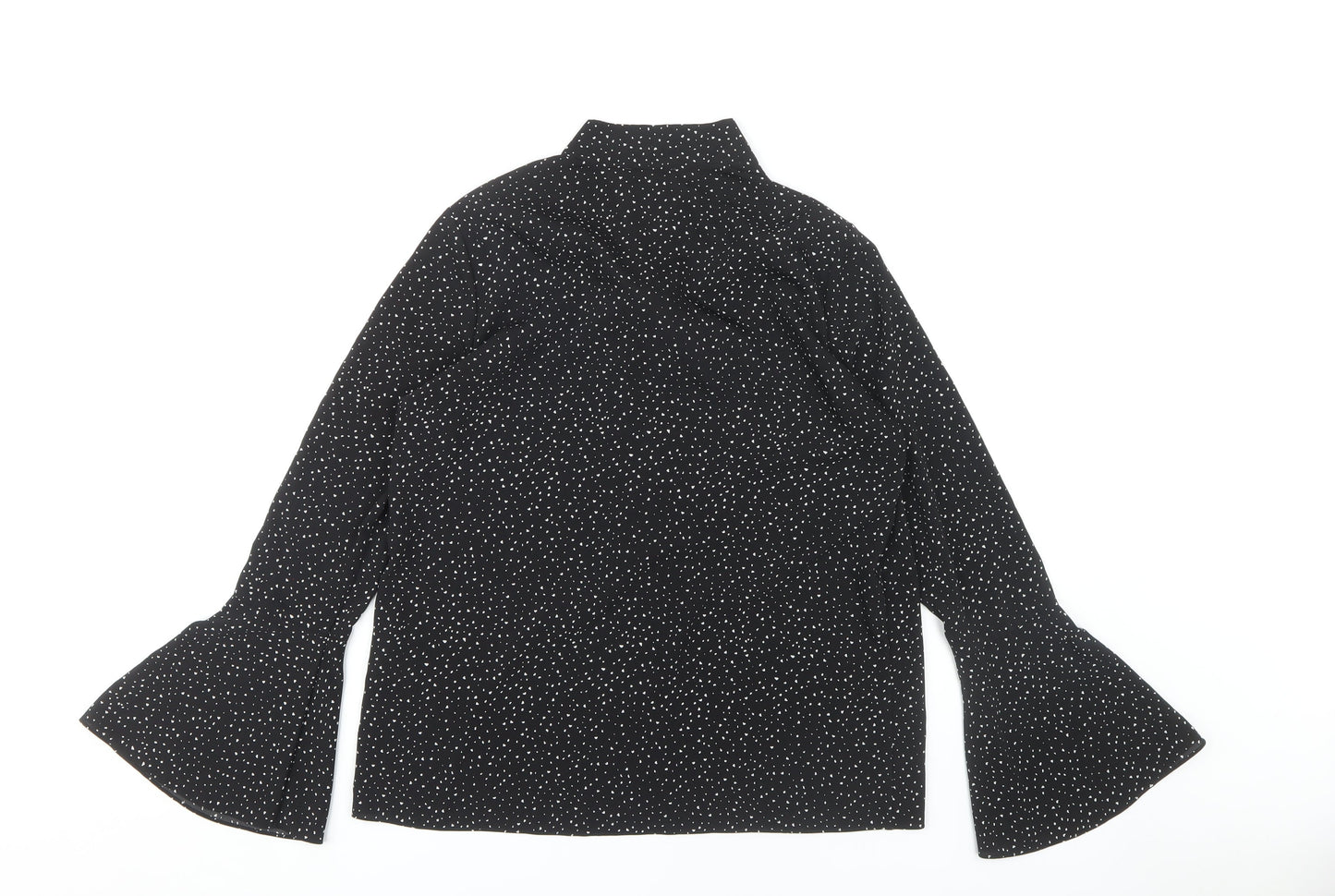 Womens UK Size 10 Warehouse Black  Blouse