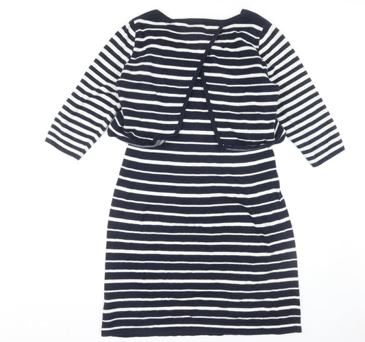 Marks and Spencer Women's Striped Dress - Size 14