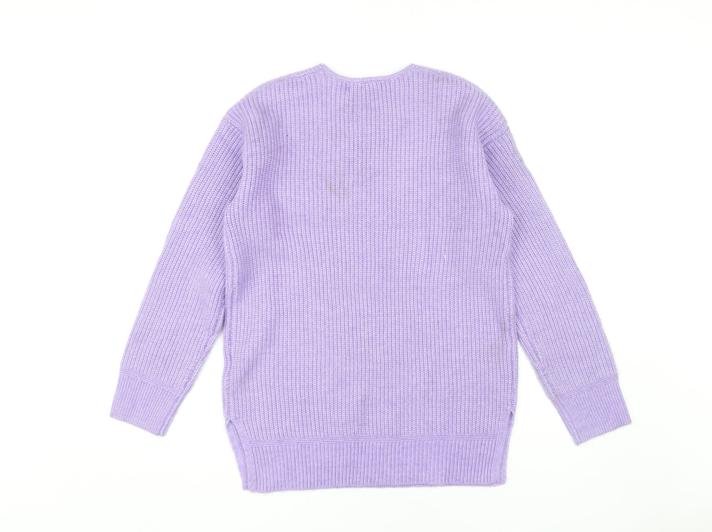 Womens UK Size S Marks and Spencer Purple Pullover Jumper