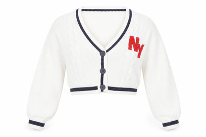 Womens UK Size S H&M White Cardigan Jumper