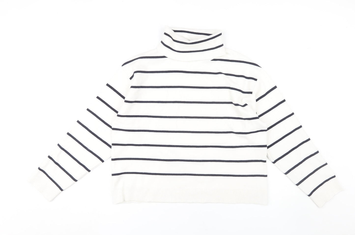 Womens UK Size S MNG White Pullover Jumper