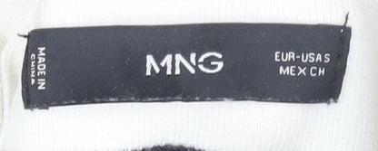 Womens UK Size S MNG White Pullover Jumper