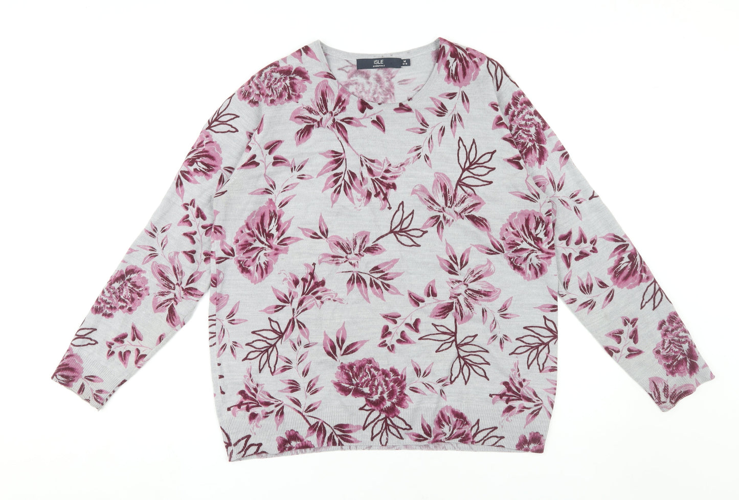 Womens UK Size M Isle Multicoloured Pullover Jumper