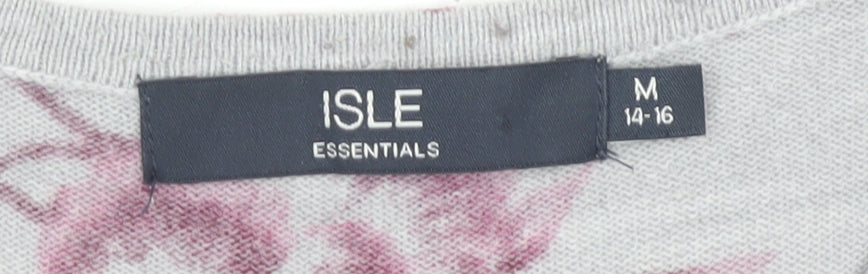 Womens UK Size M Isle Multicoloured Pullover Jumper