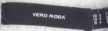 Womens UK Size XS VERO MODA Ivory Henley Jumper