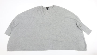 Womens UK Size One Size QED London Grey  Jumper