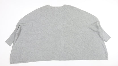 Womens UK Size One Size QED London Grey  Jumper