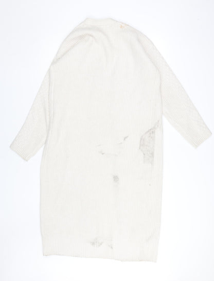 Womens UK Size S Marks and Spencer Ivory Cardigan Jumper