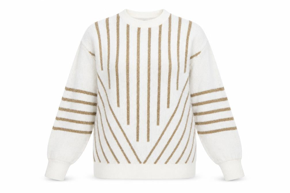 Womens UK Size L b.young White Pullover Jumper