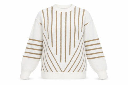 Womens UK Size L b.young White Pullover Jumper