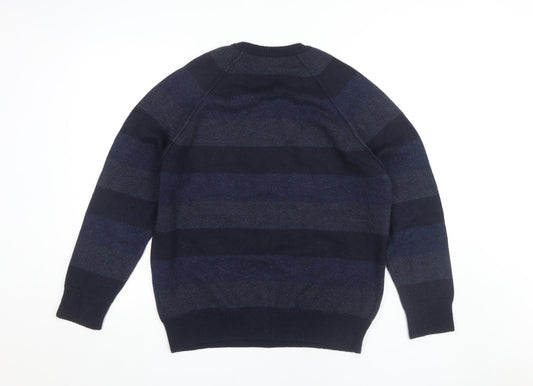 Marks and Spencer Men’s Blue Pullover Jumper L