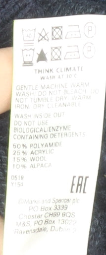 Marks and Spencer Men’s Blue Pullover Jumper L