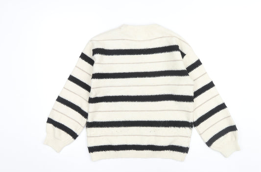 Womens UK Size S Marks and Spencer Beige Pullover Jumper