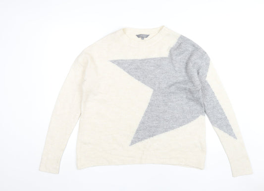 Womens UK Size 8 Principles Ivory Pullover Jumper