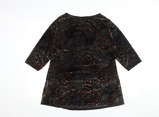 Isle Collection Women's Multicoloured Blouse, Size 14, Velvet