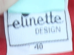 Elinette Design Women's Red Size 12 Shift Dress