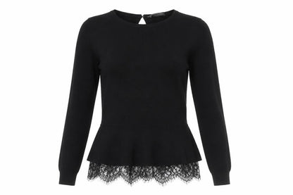 Womens UK Size S Oasis Black Pullover Jumper