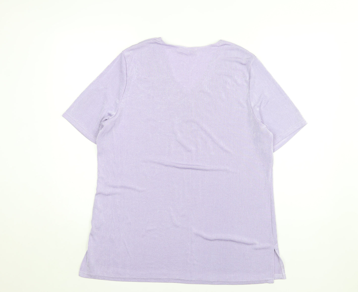 Womens UK Size 18 Daxon Purple Basic Blouse