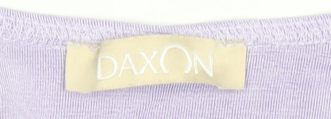 Womens UK Size 18 Daxon Purple Basic Blouse
