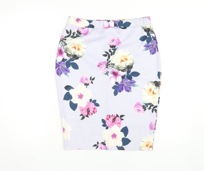 New Look Women's Multicoloured Floral Skirt