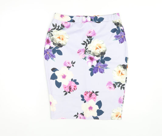 New Look Women's Multicoloured Floral Skirt