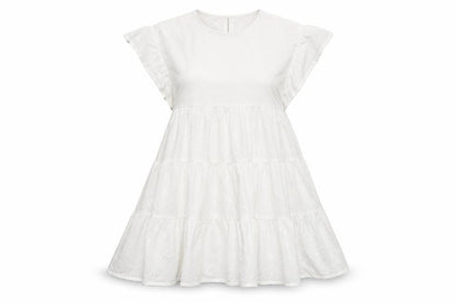New Look Women's White Cotton Dress Size 10