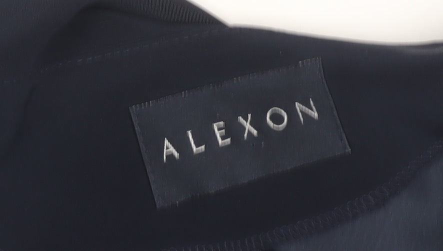 Alexon Women's Blue Button-Up Blouse Size 14 Classic Fit