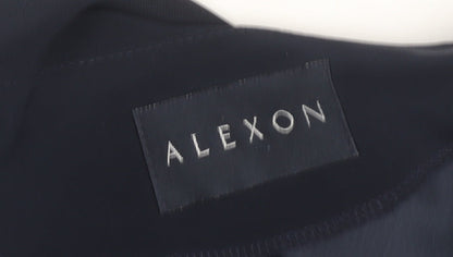 Alexon Women's Blue Button-Up Blouse Size 14 Classic Fit