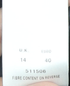 Alexon Women's Blue Button-Up Blouse Size 14 Classic Fit