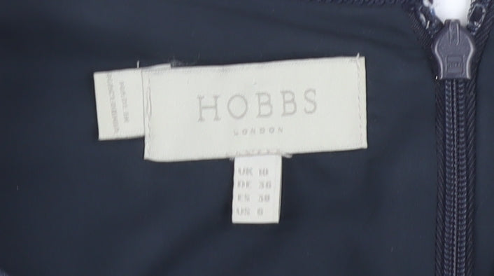 Hobbs Women Blue Floral Sheath Dress - Size 10