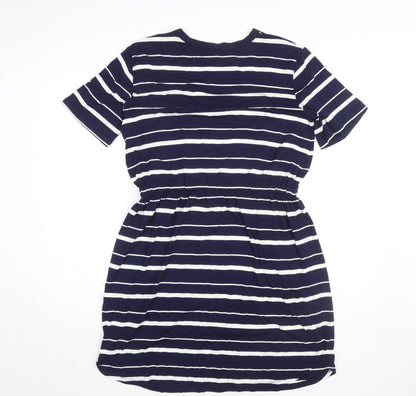 Warehouse Women’s Navy Stripe Dress Size 14