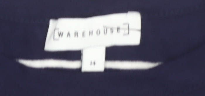 Warehouse Women’s Navy Stripe Dress Size 14