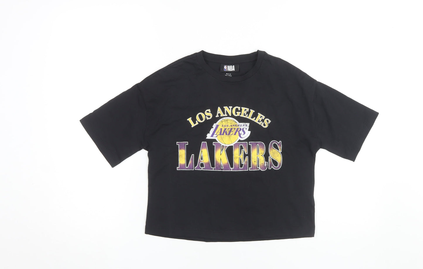 NBA Unisex Kids Black Lakers T-Shirt 10-11 Years