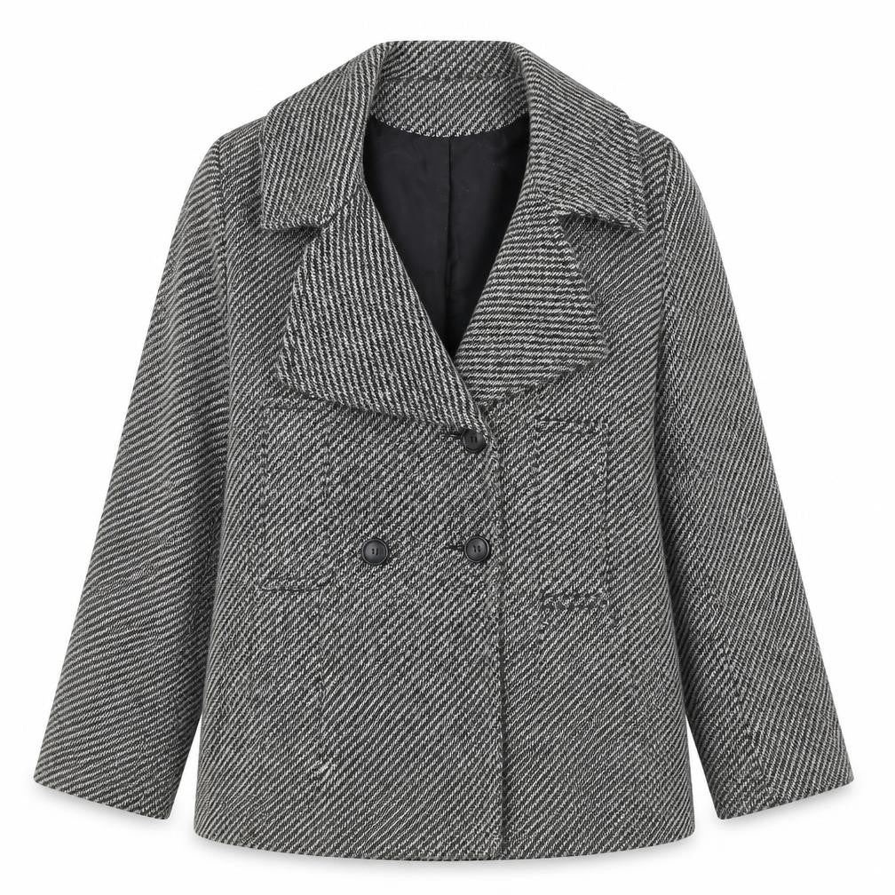 Classics Women's Black Pea Coat Size 14