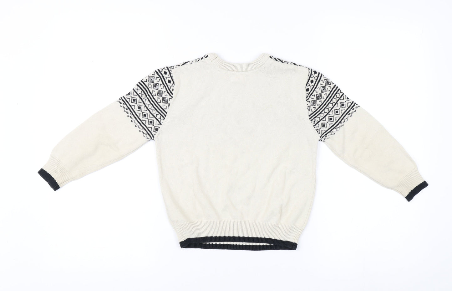 Cat & Jack Boys Beige Fair Isle XS Pullover Jumper