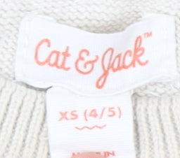 Cat & Jack Boys Beige Fair Isle XS Pullover Jumper