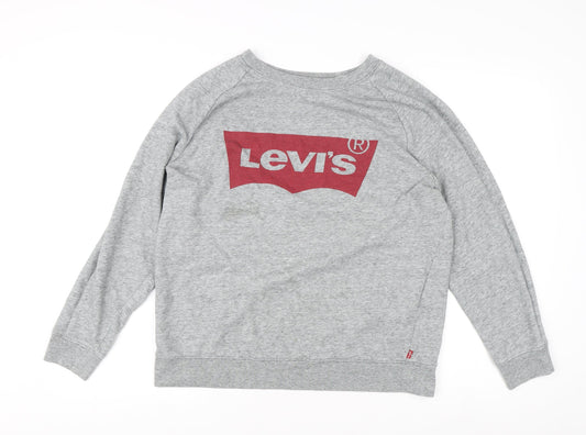 Mens UK Size 1X Levi's Grey Pullover Sweatshirt