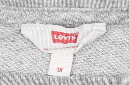 Mens UK Size 1X Levi's Grey Pullover Sweatshirt