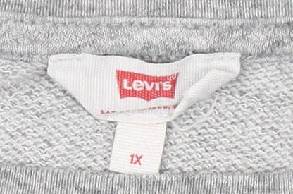 Mens UK Size 1X Levi's Grey Pullover Sweatshirt