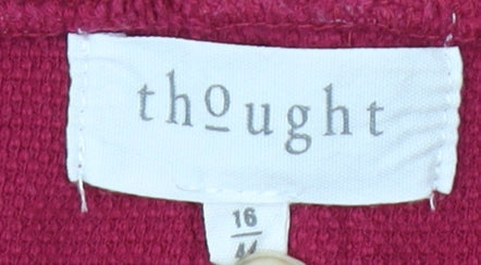 Womens UK Size 16 Thought Red Pullover Jumper
