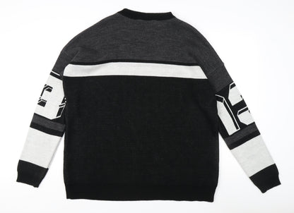 EGO Unisex Adults Black Pullover Jumper, Size S, Casual