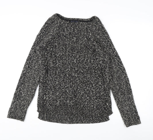 Womens UK Size M Basic Black  Jumper