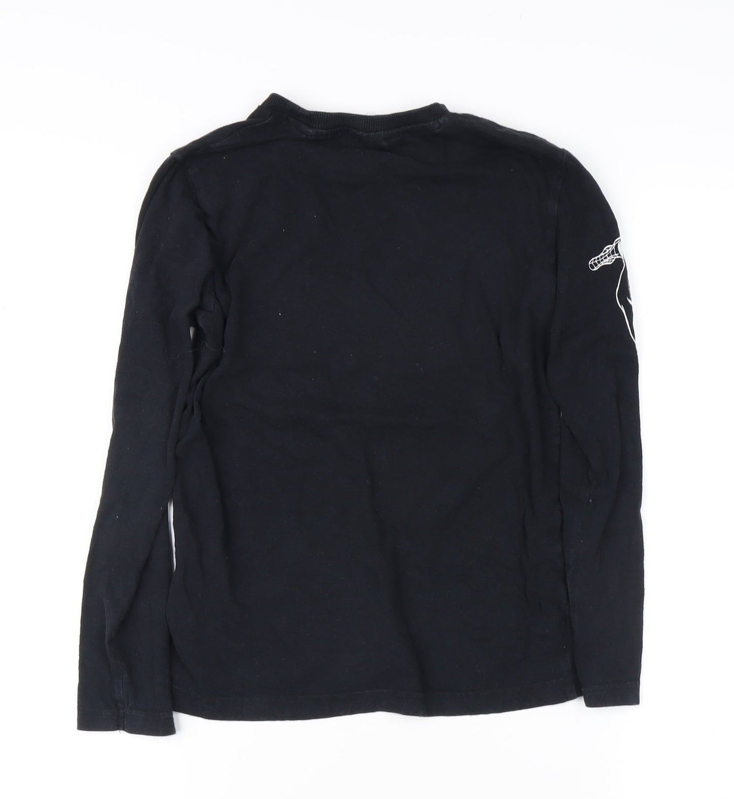 Marvel Boys Black Superhero Long Sleeve T-Shirt, Size 9 Years